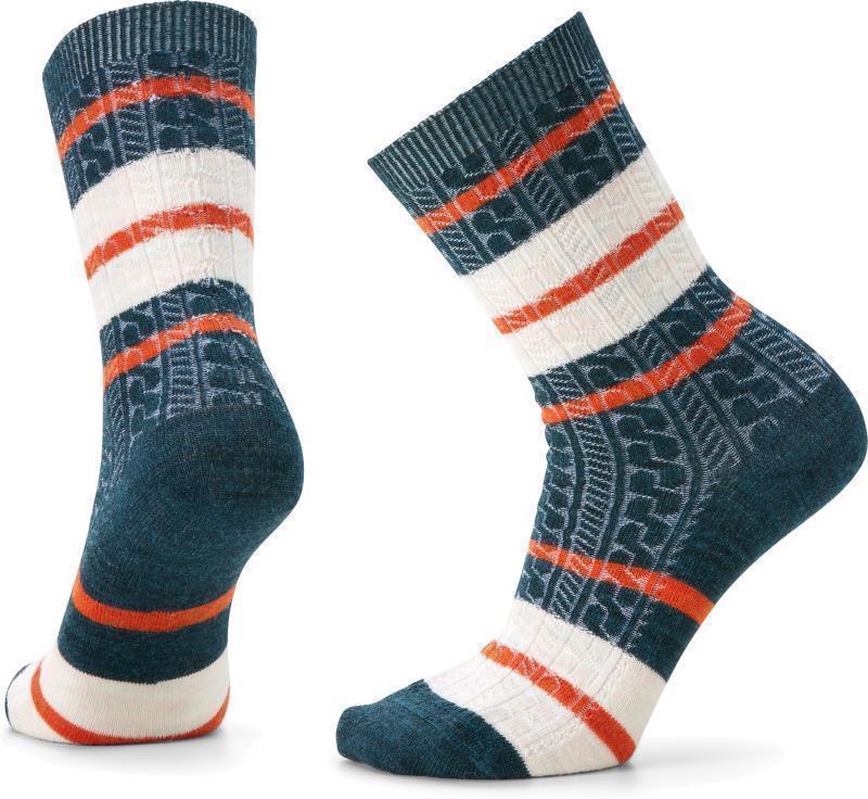 Everyday Striped Cable Crew Socks - Unisex - Image 5