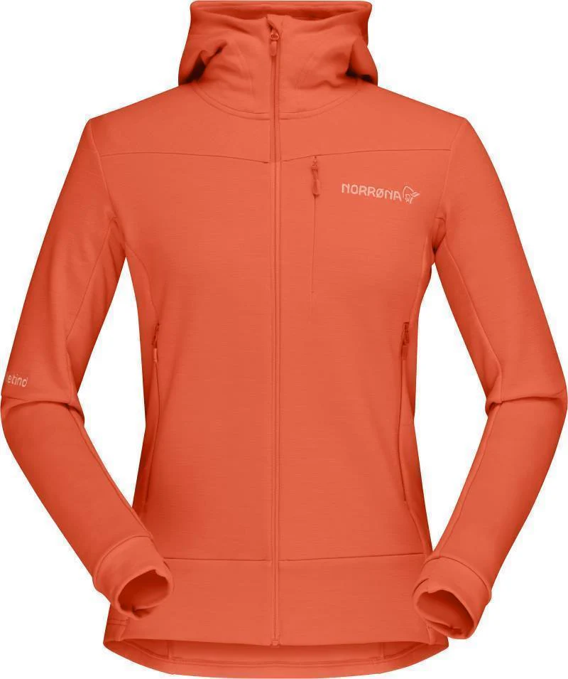 Falketind Warmwool2 Stretch Zip Hood - Womens - Image 13
