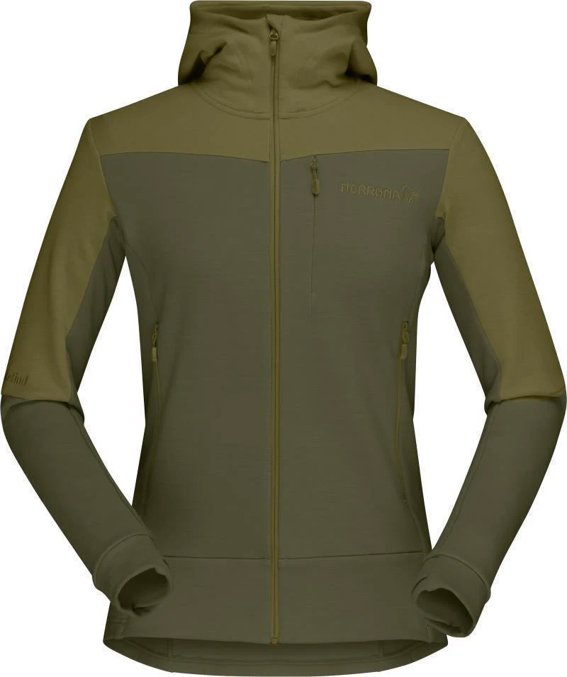 Falketind Warmwool2 Stretch Zip Hood - Womens - Image 15