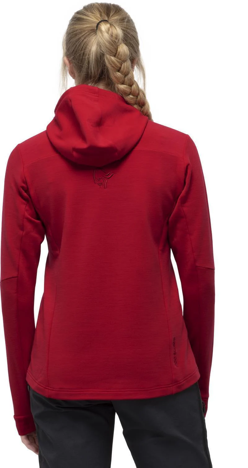 Falketind Warmwool2 Stretch Zip Hood - Womens - Image 18
