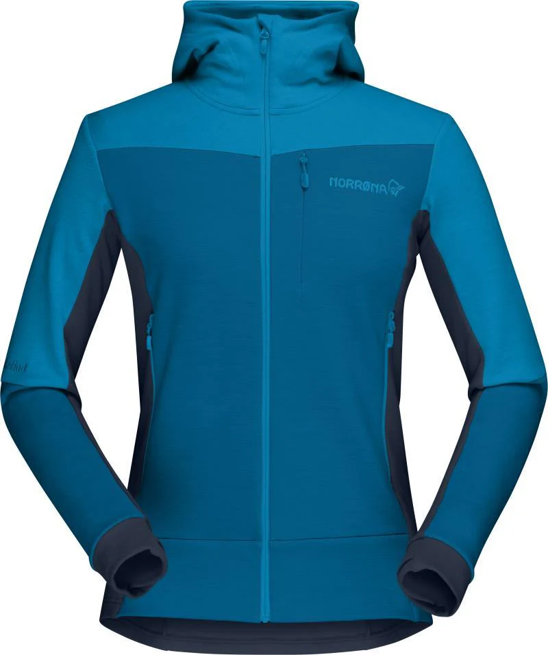 Falketind Warmwool2 Stretch Zip Hood - Womens - Image 19