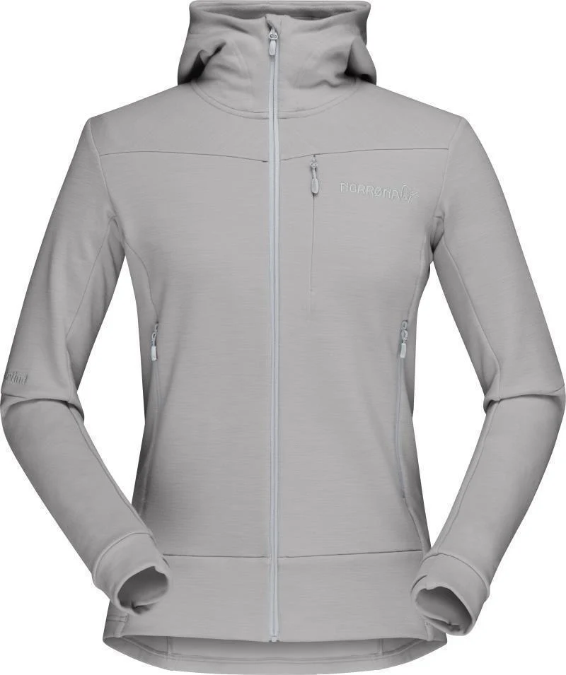 Falketind Warmwool2 Stretch Zip Hood - Womens - Image 3