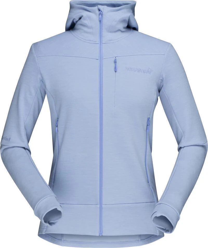 Falketind Warmwool2 Stretch Zip Hood - Womens - Image 4