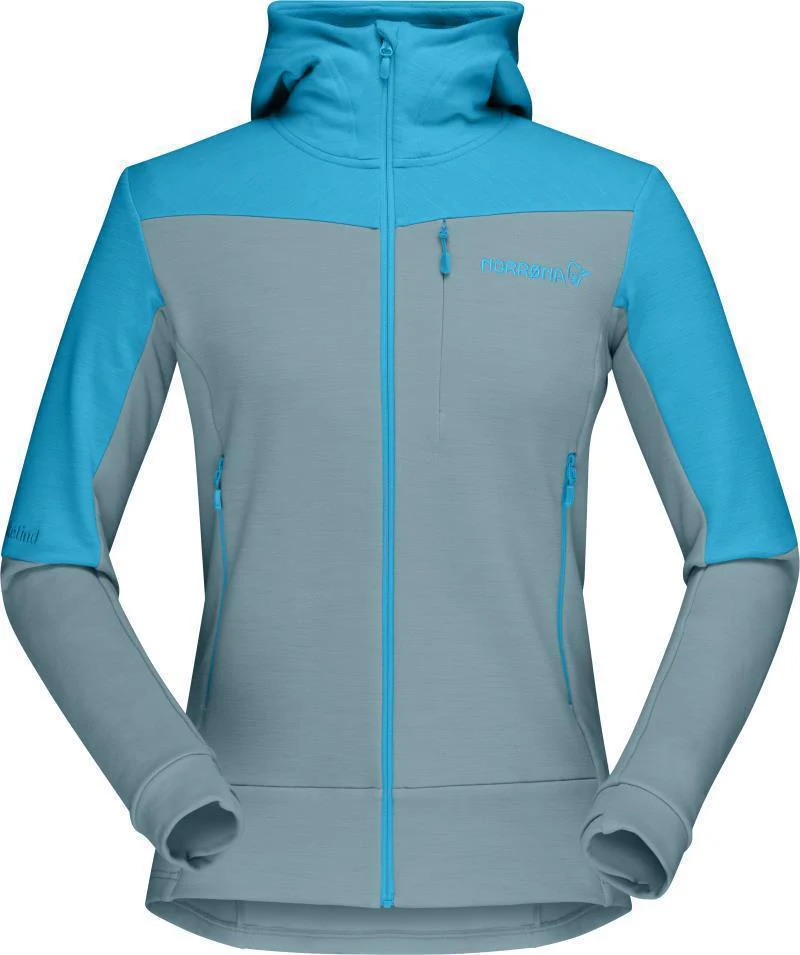 Falketind Warmwool2 Stretch Zip Hood - Womens - Image 7