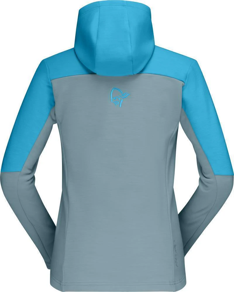 Falketind Warmwool2 Stretch Zip Hood - Womens - Image 8