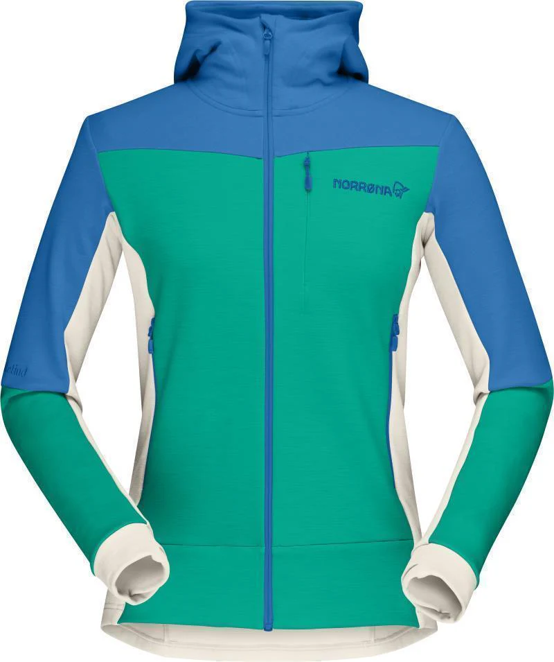 Falketind Warmwool2 Stretch Zip Hood - Womens - Image 9
