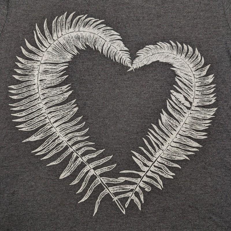Fern Heart Crew Neck T-Shirt - Womens - Image 2