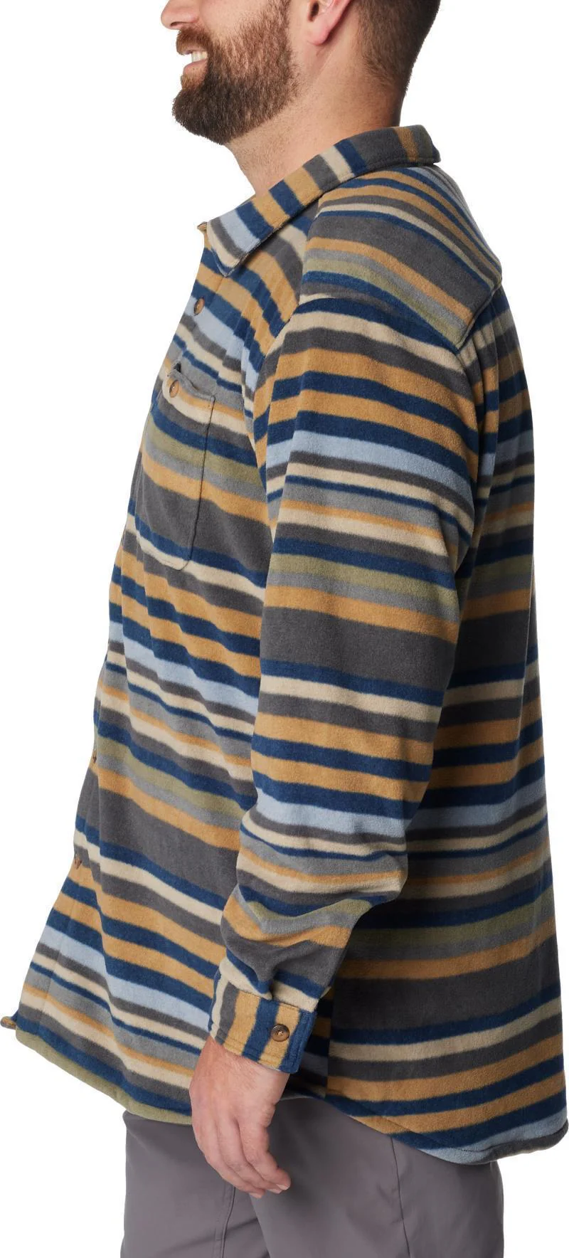 Flare Gun Fleece Over Shirt - Big - Mens - Image 10