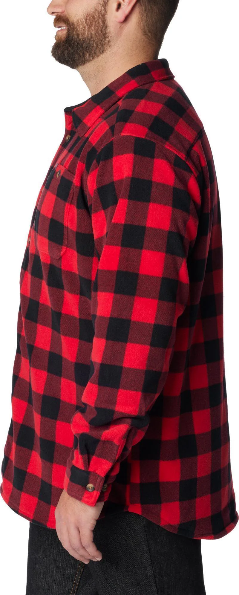 Flare Gun Fleece Over Shirt - Big - Mens - Image 3