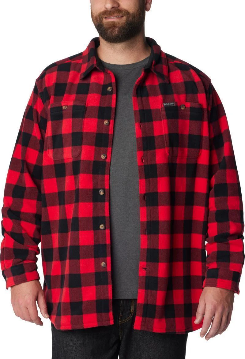 Flare Gun Fleece Over Shirt - Big - Mens - Image 4