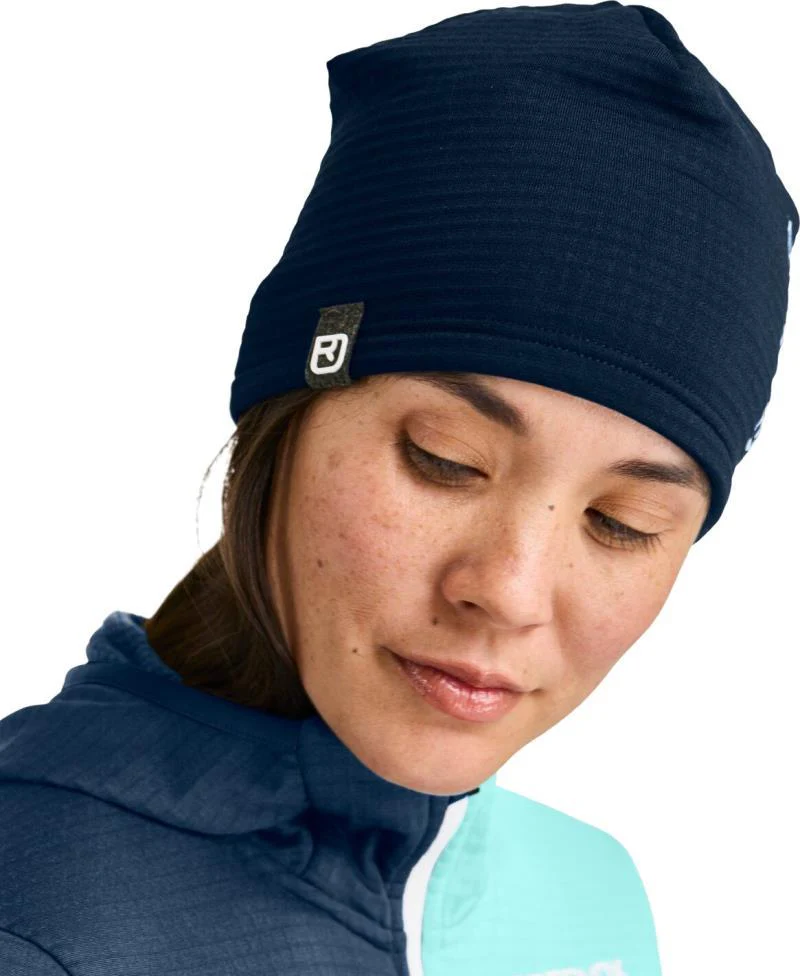 Fleece Grid Beanie - Image 2