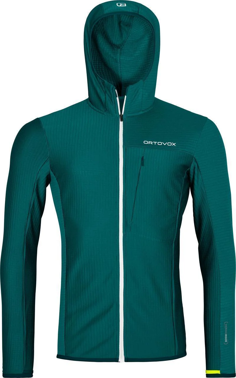 Fleece Light Grid Hooded Jacket - Mens - Image 6