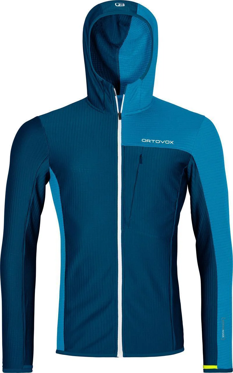 Fleece Light Grid Hooded Jacket - Mens - Image 7