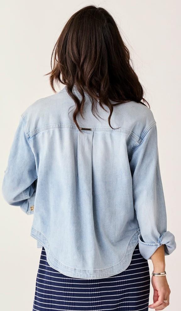 Flora Denim Shacket - Womens - Image 3
