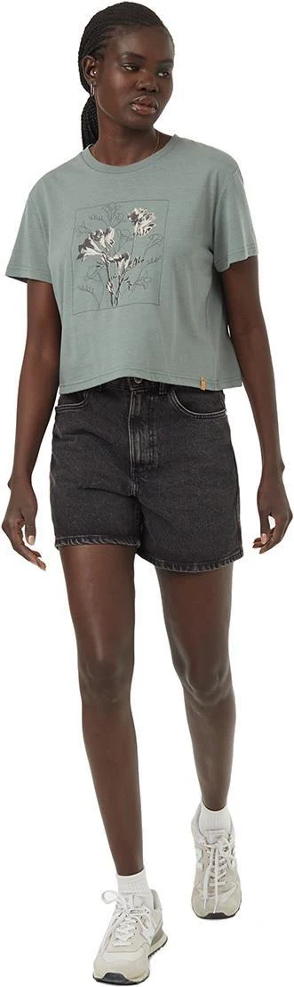 Floral Crop T-Shirt - Womens - Image 7