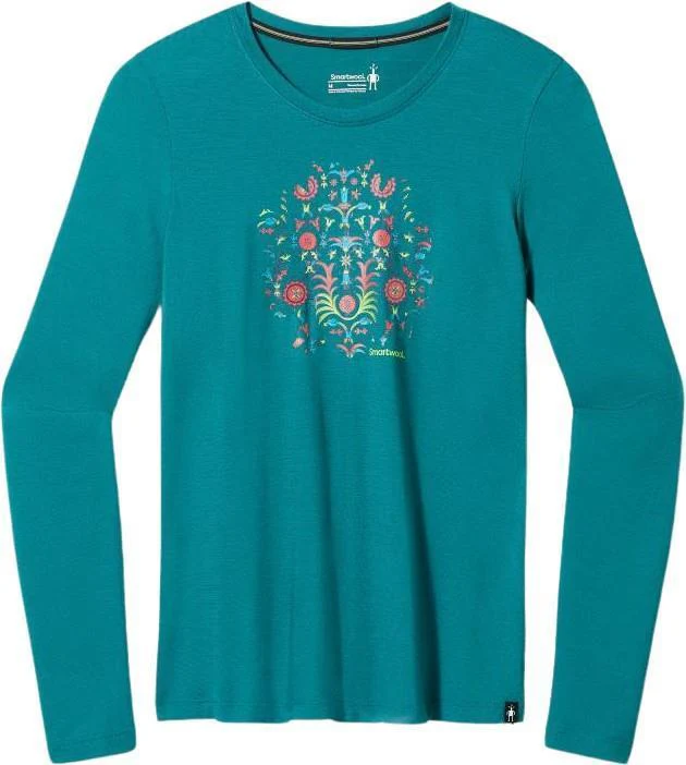 Floral Tundra Graphic LS Tee - Womens