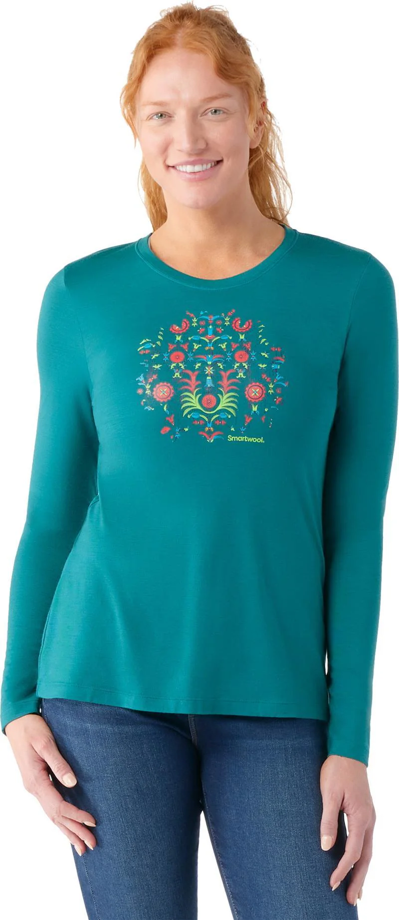 Floral Tundra Graphic LS Tee - Womens - Image 2