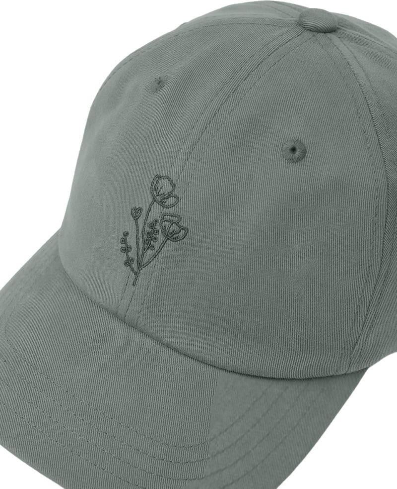 Flower Embroidery Peak Hat - Image 6