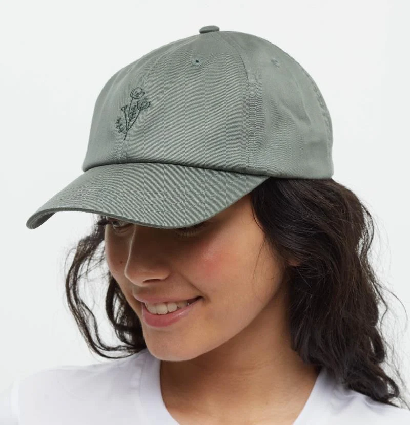 Flower Embroidery Peak Hat - Image 7
