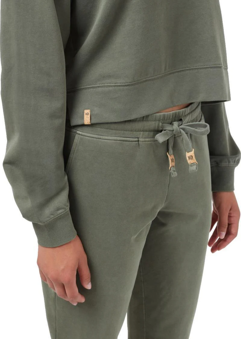 French Terry Cropped Hoodie - Womens - Image 13