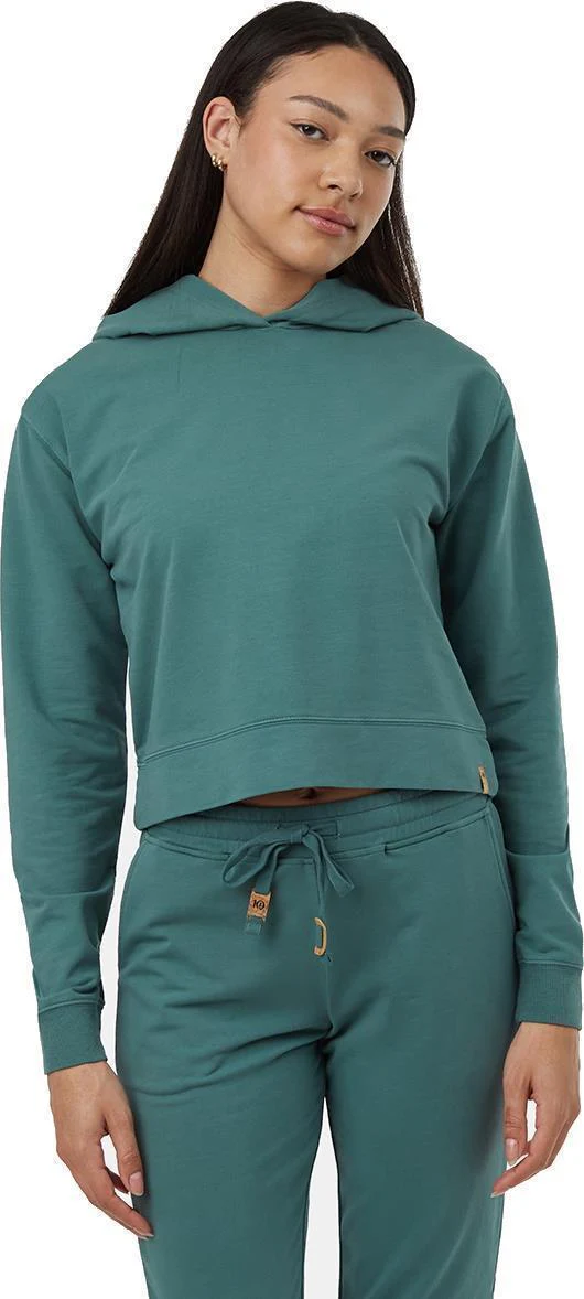 French Terry Cropped Hoodie - Womens - Image 19
