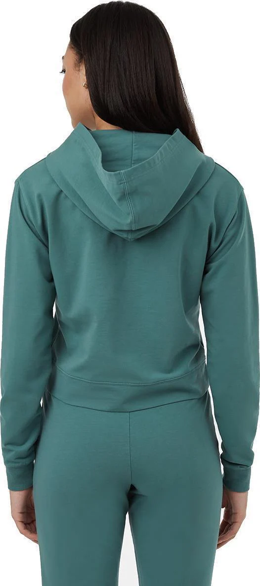 French Terry Cropped Hoodie - Womens - Image 20