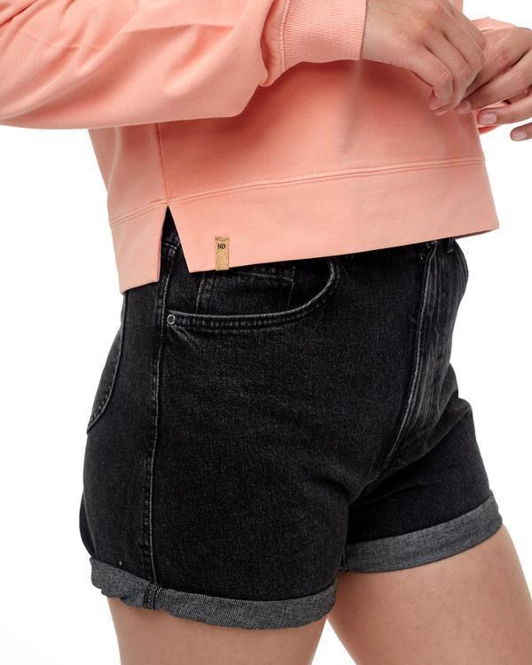 French Terry Cropped Hoodie - Womens - Image 3