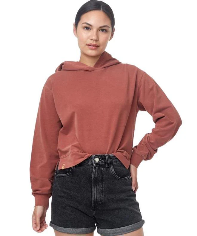 French Terry Cropped Hoodie - Womens - Image 4