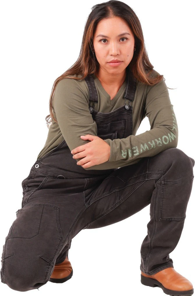 Freshley Hotswap Stretch Denim Drop Seat Overalls, 32" Inseam - Womens - Image 6