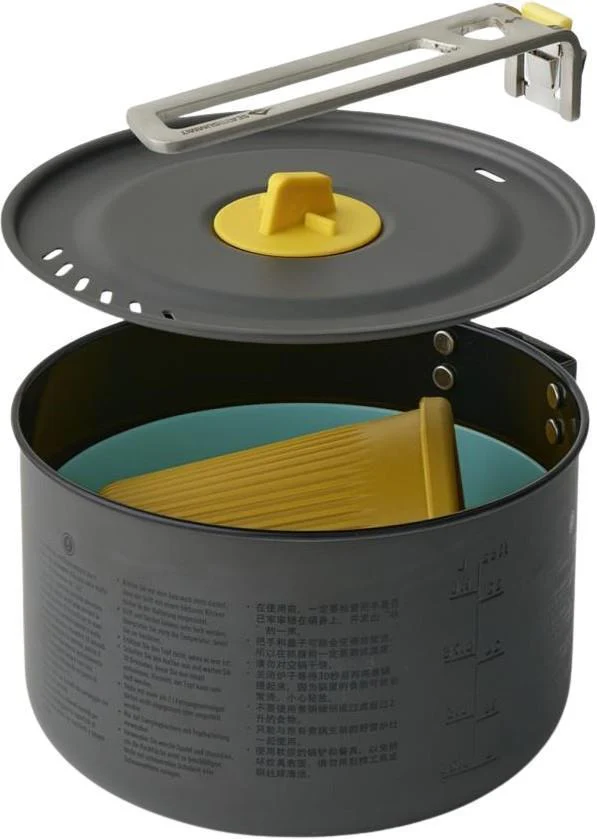 Frontier UL One Pot Cook Set - 1 Person - 3 Piece - 1.3L Pot, Bowl, Cup - Image 2