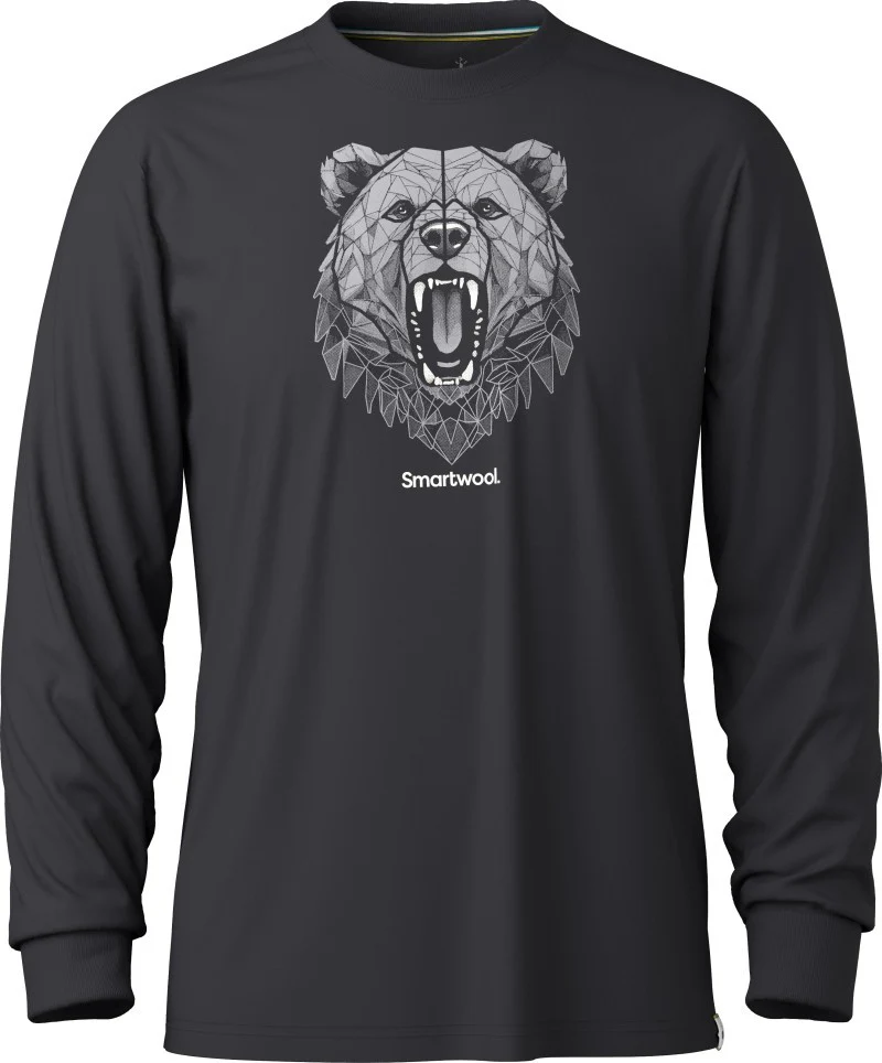 Geometric Bear LS Graphic Tee - Mens - Image 3