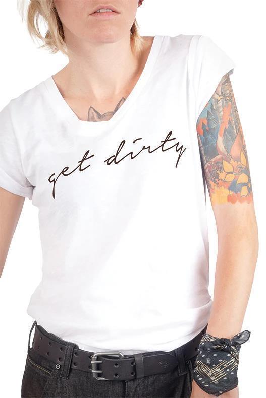 Get Dirty V-Neck Tee - Womens - Image 4