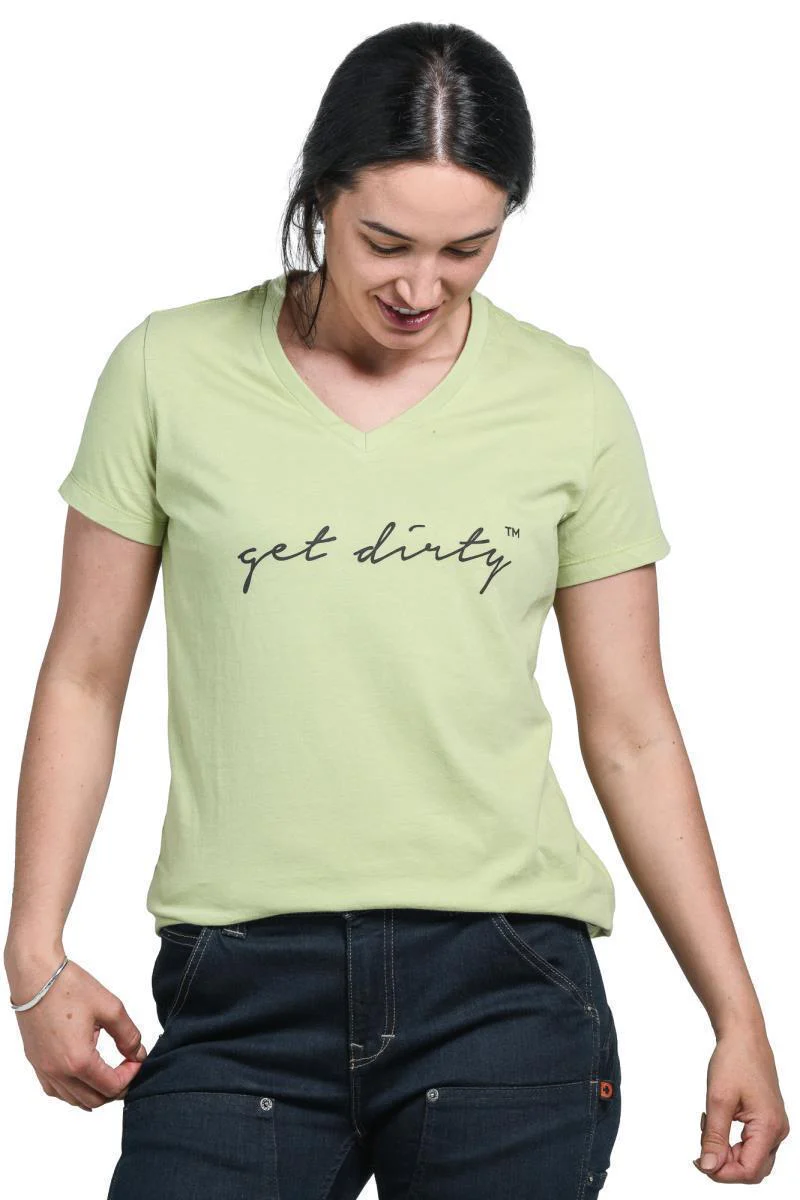 Get Dirty V-Neck Tee - Womens - Image 7