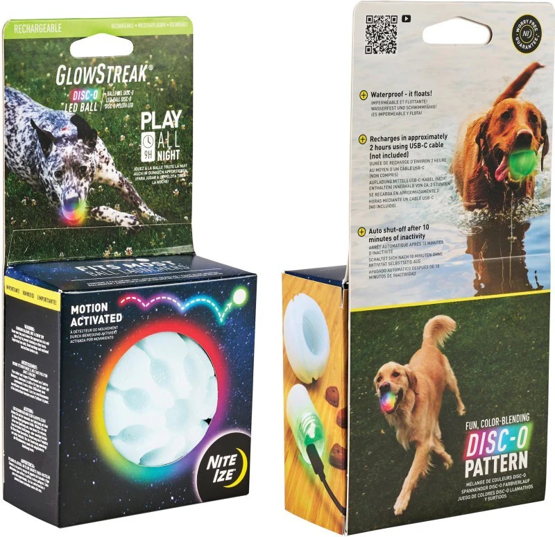 GlowStreak Rechargeable LED Ball - Disc-O - Image 3