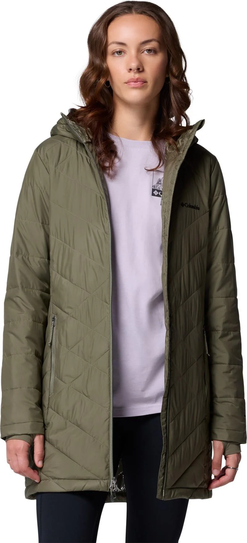 Heavenly Long Hooded Jacket - Womens - Image 109