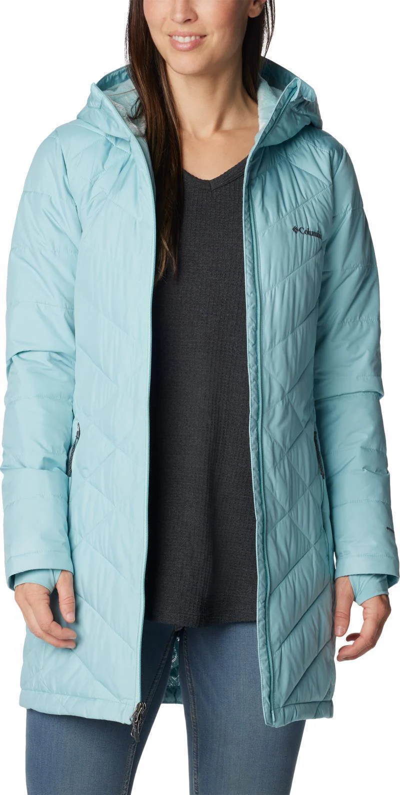 Heavenly Long Hooded Jacket - Womens - Image 65