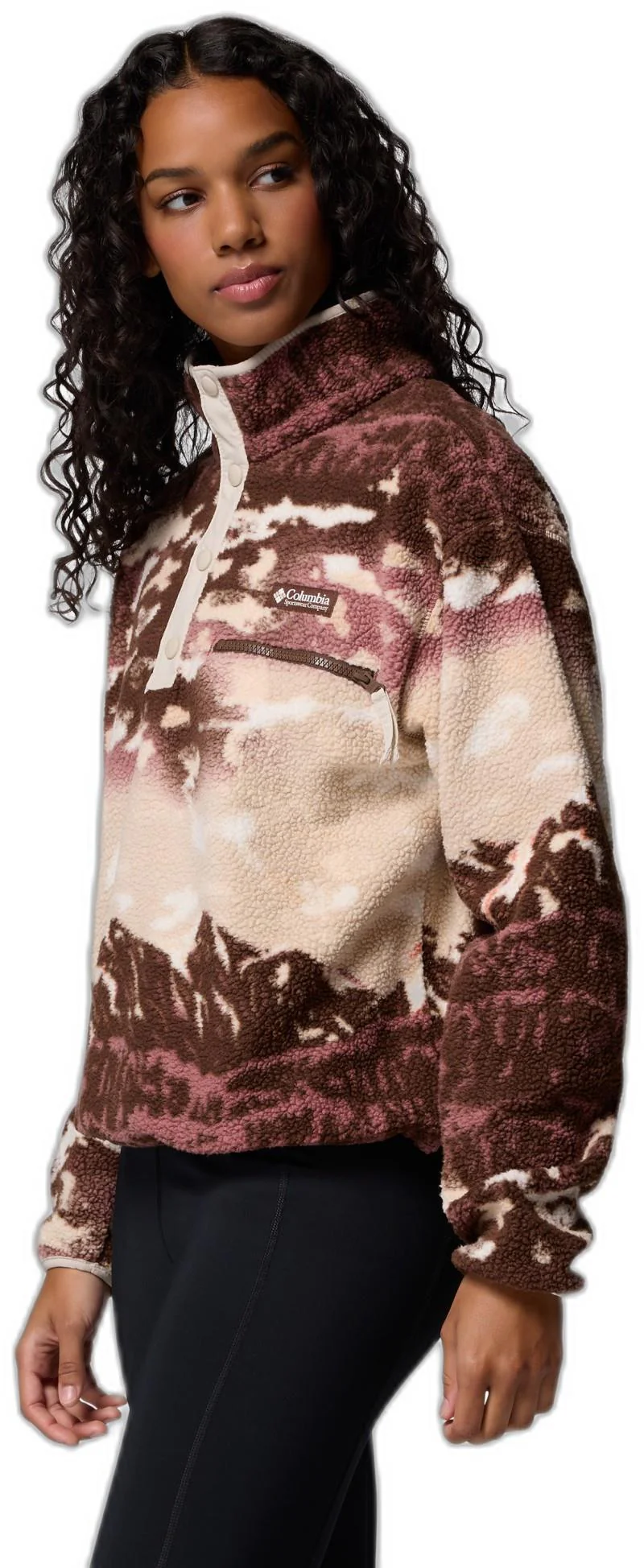 Helvetia II Printed Cropped Half Snap - Womens - Image 29