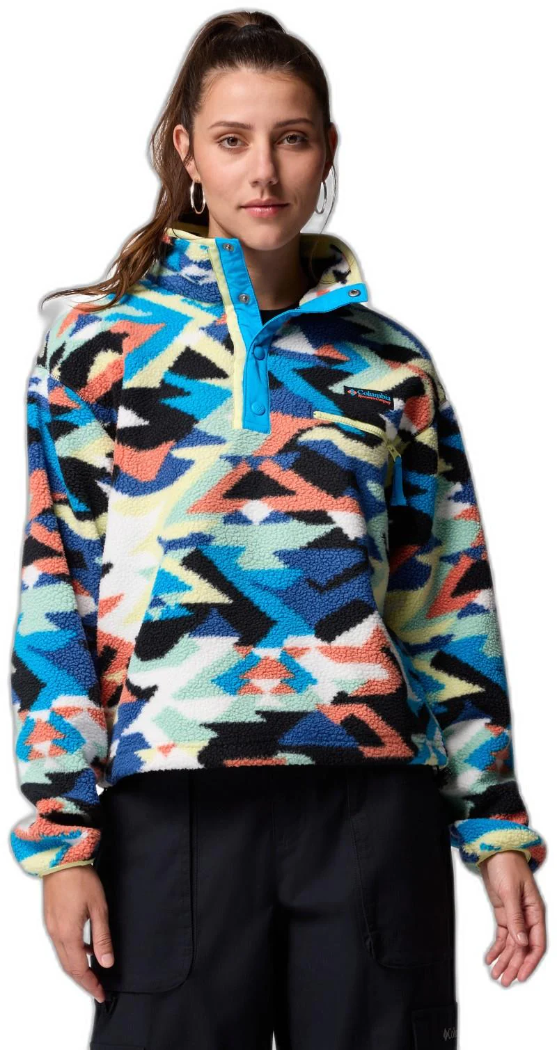 Helvetia II Printed Cropped Half Snap - Womens - Image 30