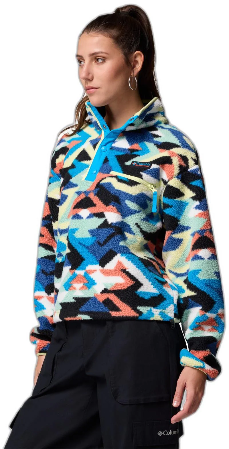 Helvetia II Printed Cropped Half Snap - Womens - Image 32