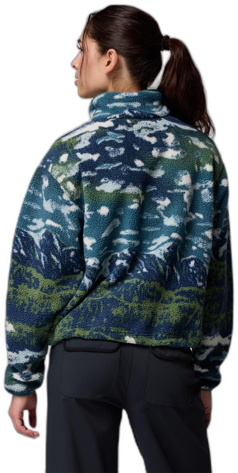 Helvetia II Printed Cropped Half Snap - Womens - Image 34