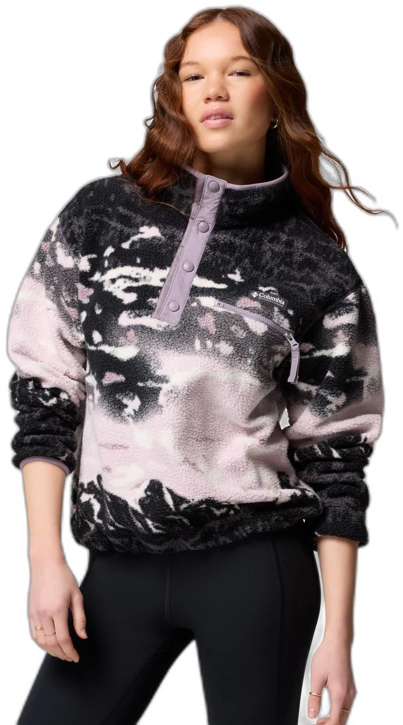 Helvetia II Printed Cropped Half Snap - Womens - Image 36