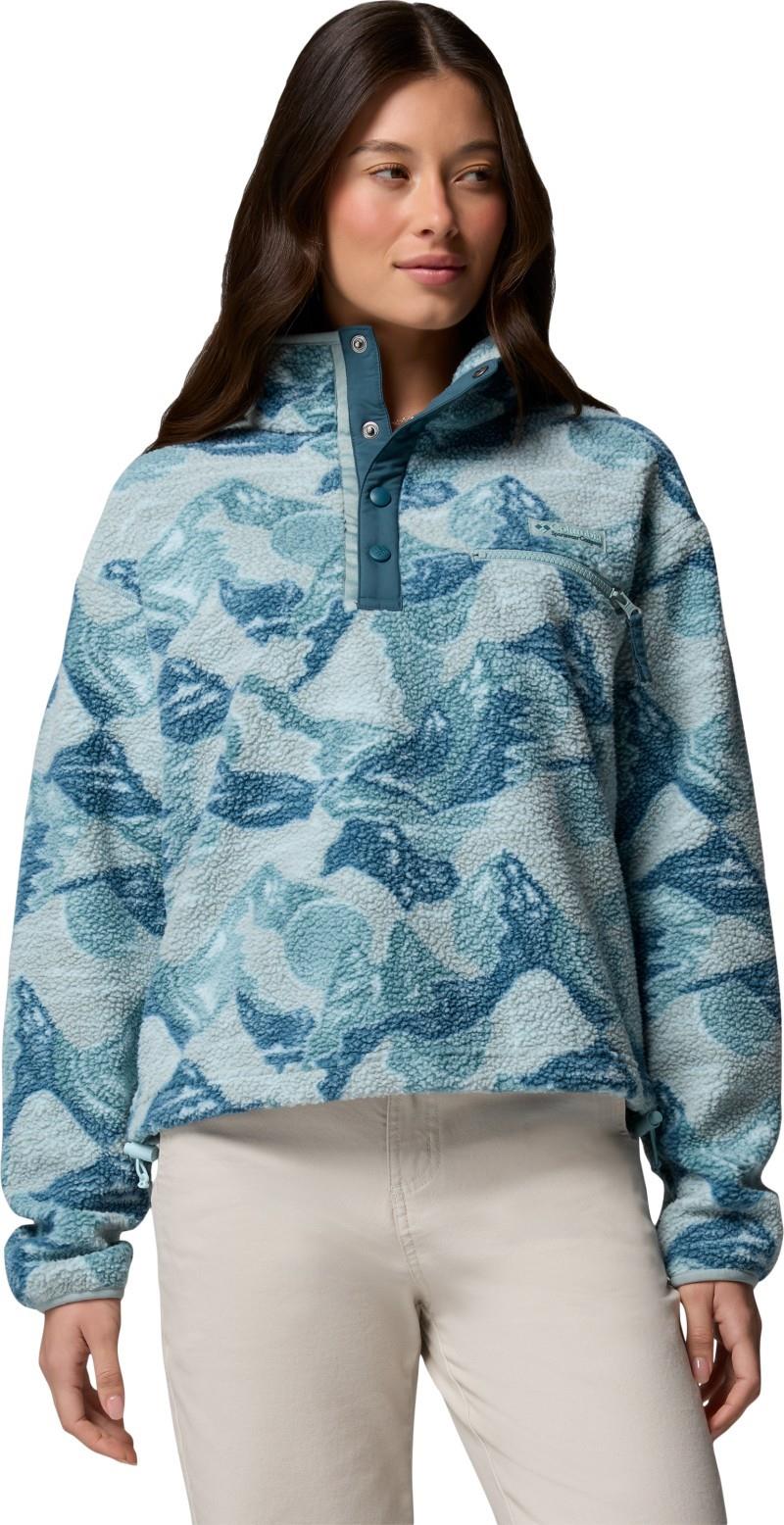 Helvetia II Printed Cropped Half Snap - Womens - Image 44