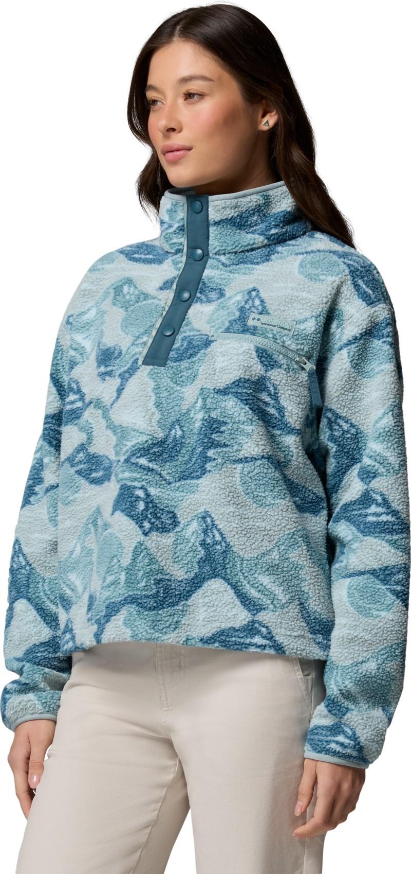 Helvetia II Printed Cropped Half Snap - Womens - Image 45