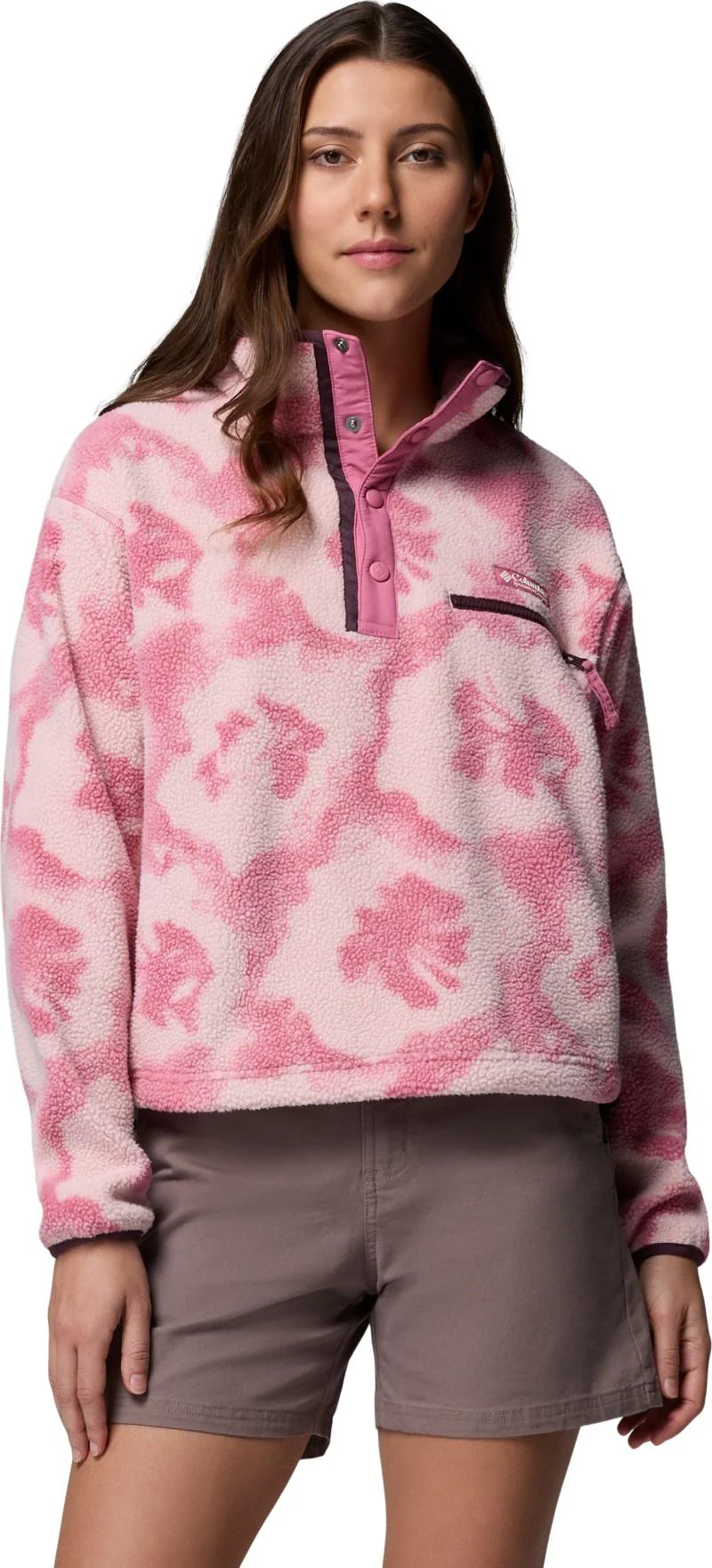 Helvetia II Printed Cropped Half Snap - Womens - Image 50