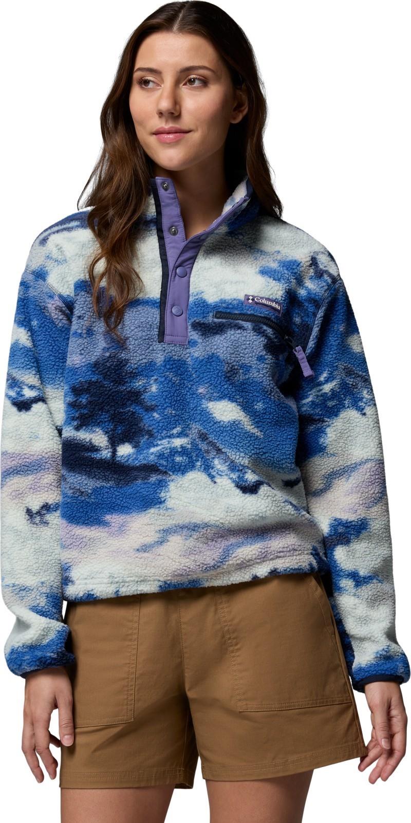 Helvetia II Printed Cropped Half Snap - Womens - Image 53