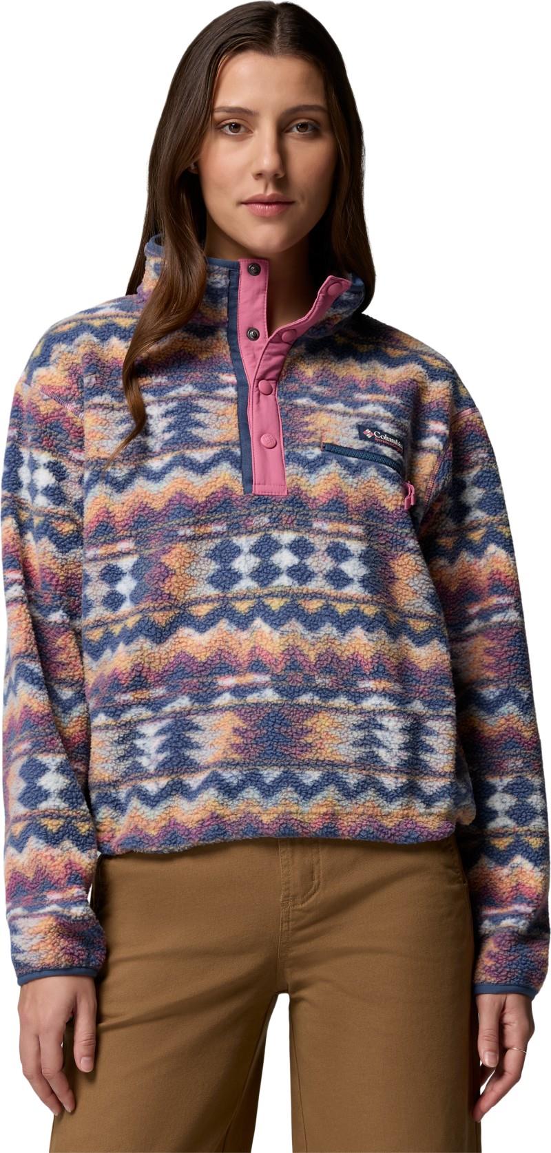 Helvetia II Printed Cropped Half Snap - Womens - Image 59
