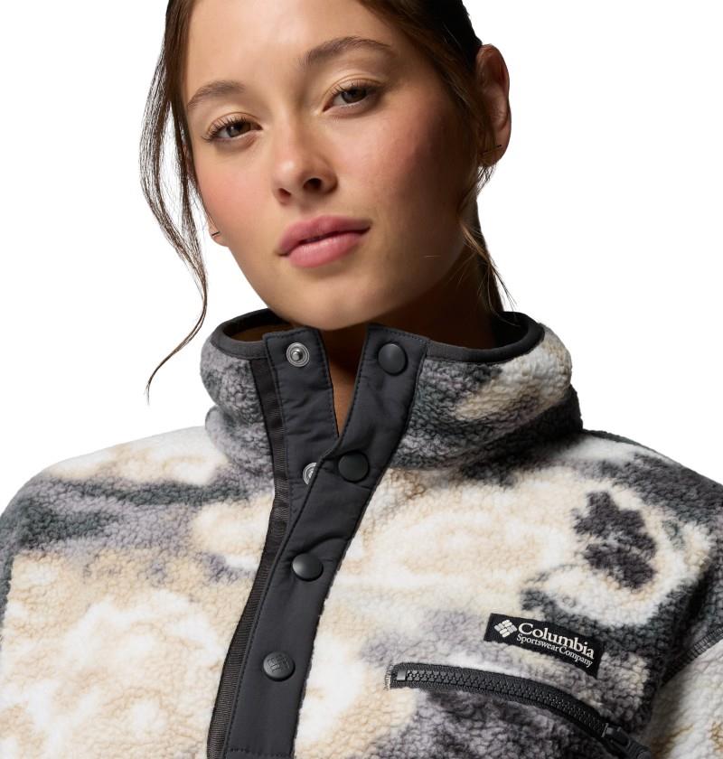 Helvetia II Printed Cropped Half Snap - Womens - Image 68