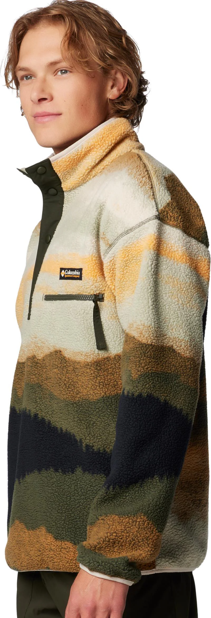 Helvetia II Printed Half Snap Fleece - Mens - Image 10