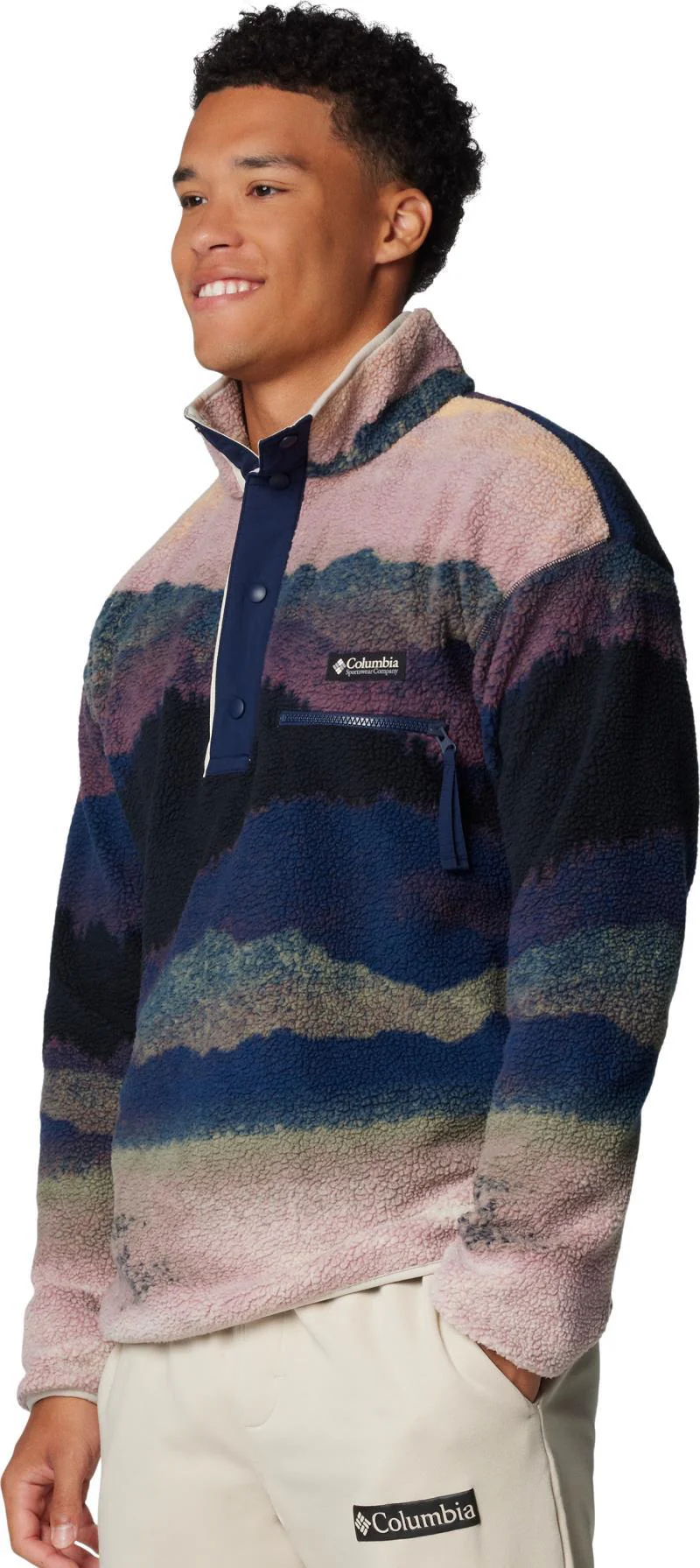 Helvetia II Printed Half Snap Fleece - Mens - Image 13