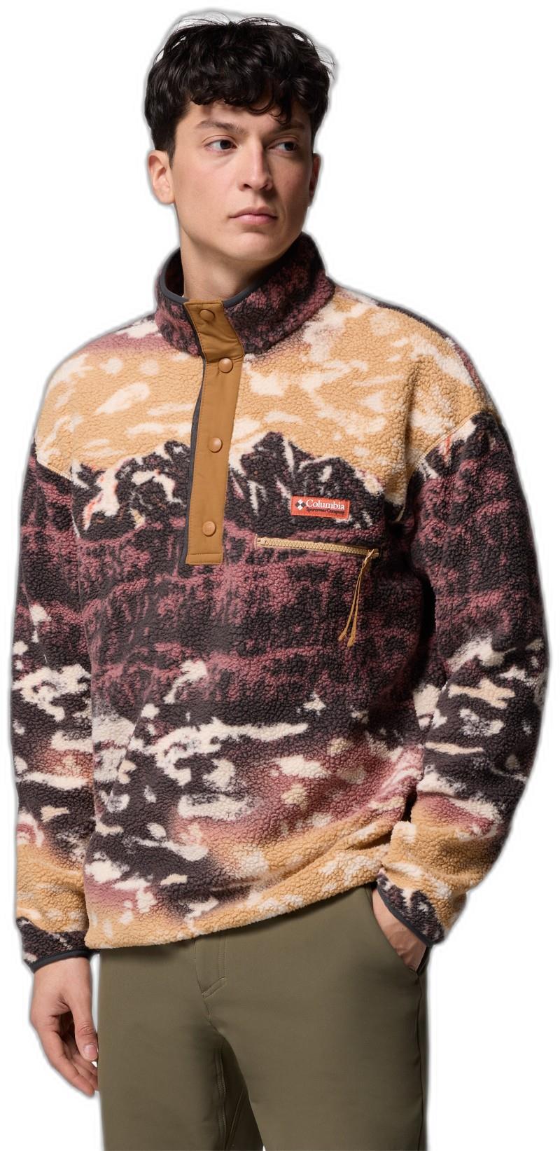 Helvetia II Printed Half Snap Fleece - Mens - Image 28